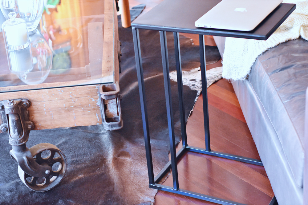 C-Table made from Reclaimed Metal Fencing