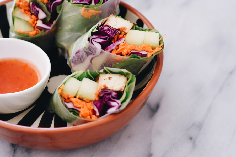 Spring Rolls with dipping sauce