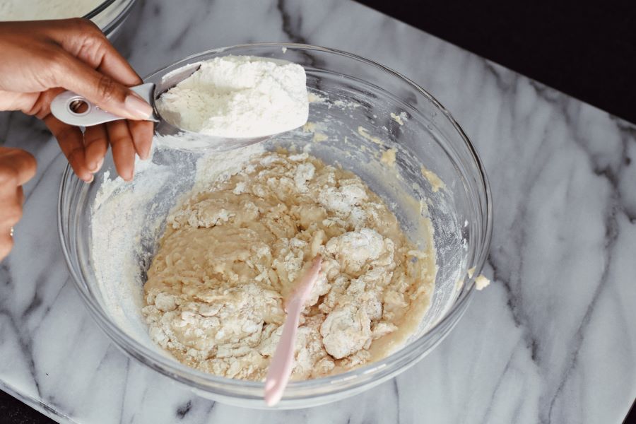 Mix Dough for Vegan Cinnamon Roll Recipe