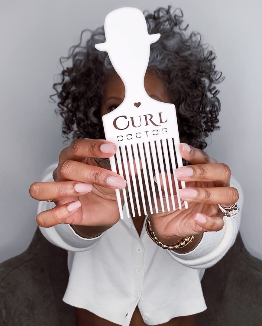 White Hair Care Routine | Curl Doctor Hair Pick 