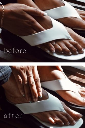 before and after shoe alterations