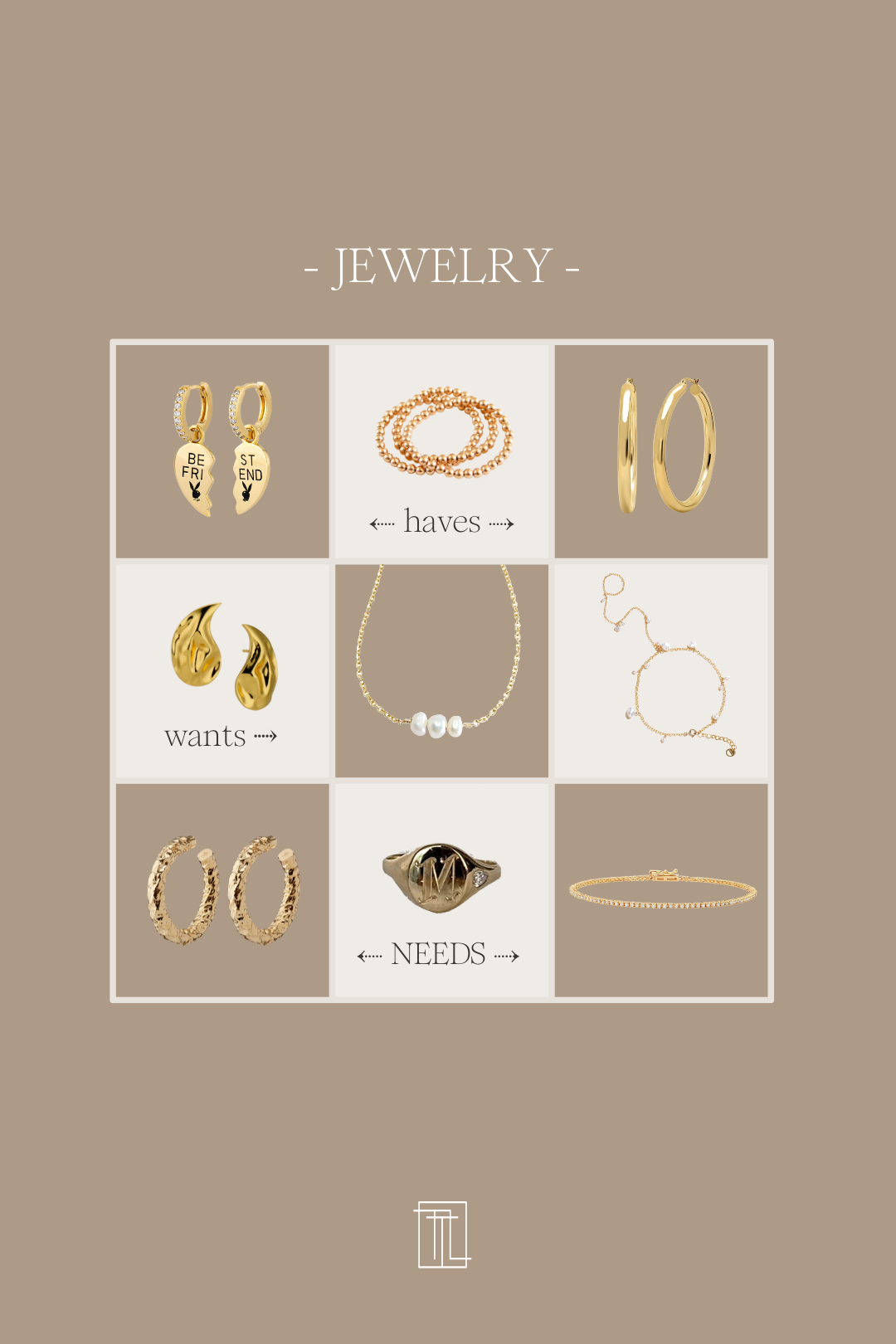 Jewelry - What I want, Need and Have
