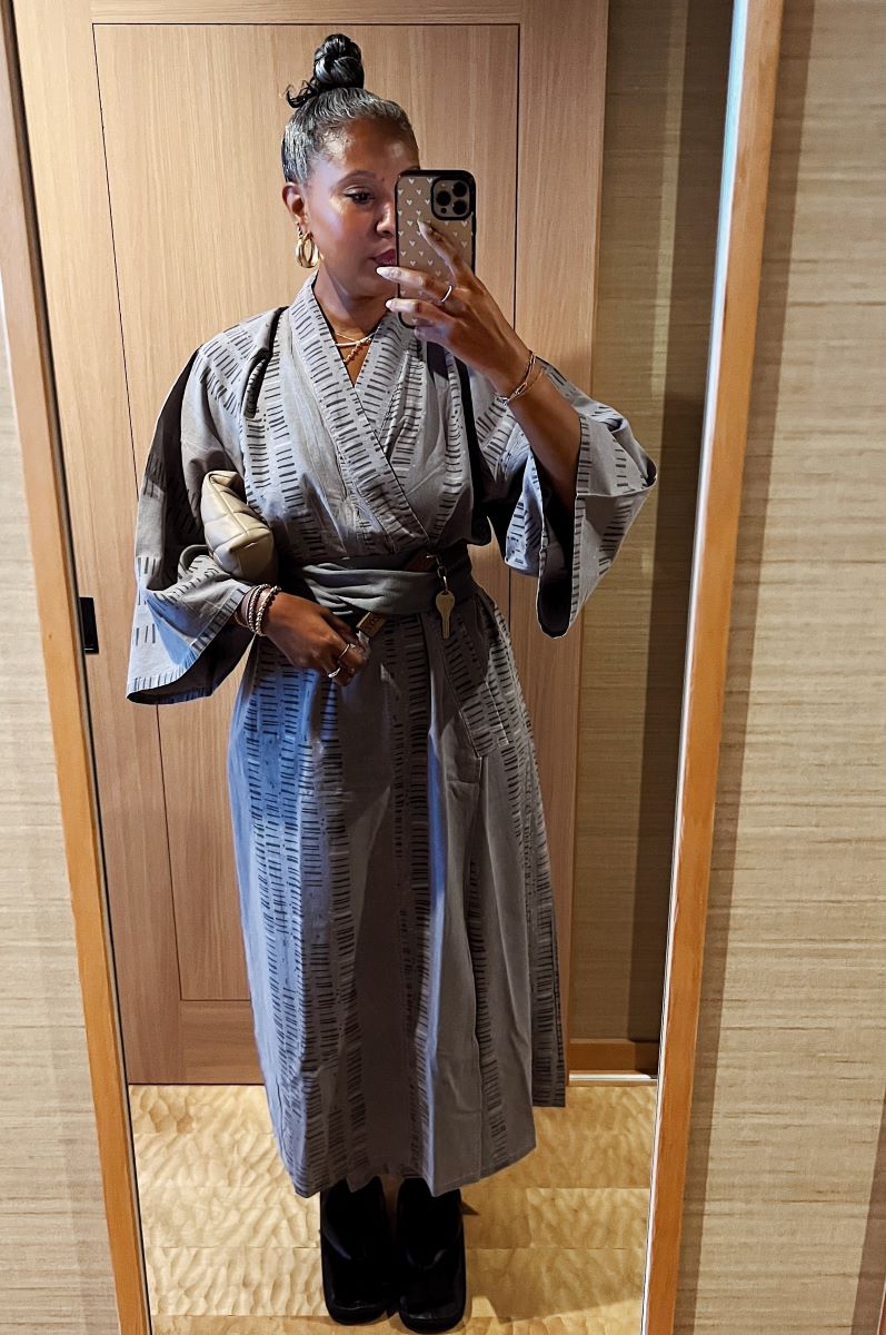 Wearing Yukata Robe at Saka Hotel Kyoto