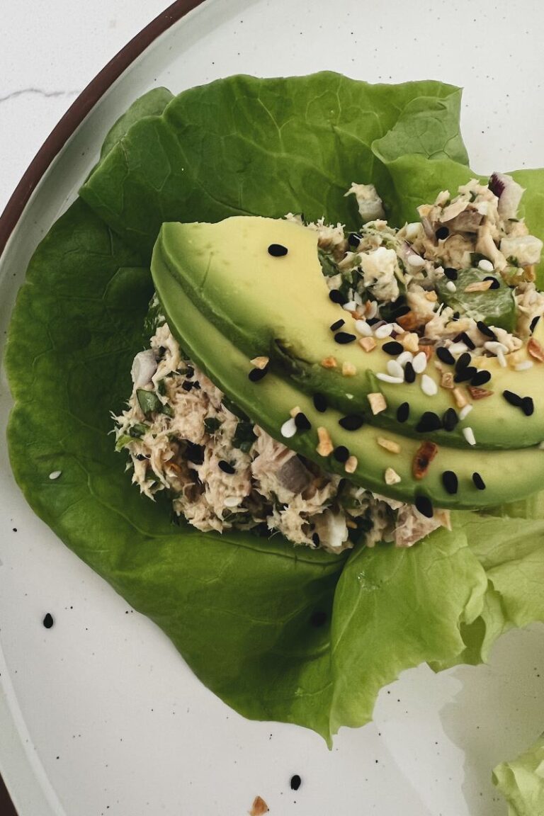 Healthy Tuna Salad Lettuce Wrap Recipe