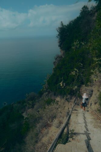 Hiking Stairs to Scarrupata Beach Hike Ischia