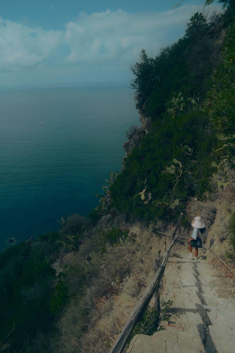 Hiking Stairs to Scarrupata Beach Hike Ischia
