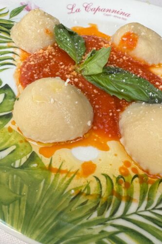 Ravioli at La Capannina Restaurant in Capri