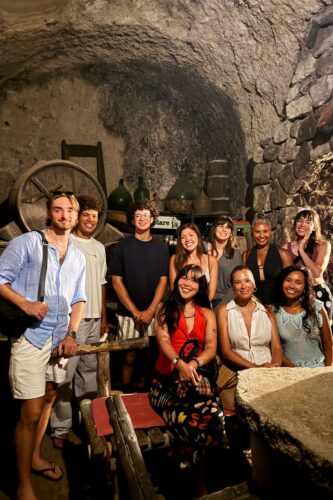 Wine Celler Cave at Trattoria Il Focolare